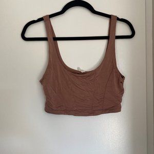 Free People Brown Crop Top